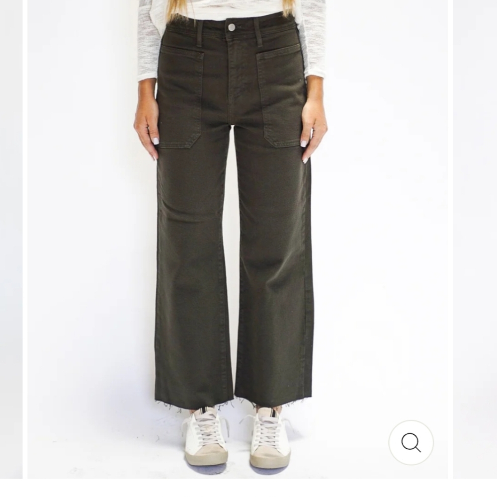 Just Black Cropped Utility Jean's 26